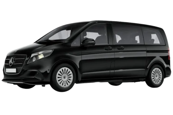 Van Mercedes Classe V vu de trois quarts